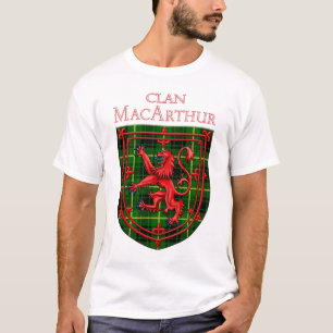 T-shirt MacArthur Tartan Scottish Plaid Lion Rampant