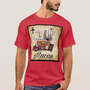 T-shirt Macau World Travel Souvenir Voyage Destination Tra