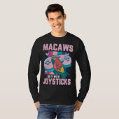 T-shirt Macaw Bird Parrot Macaws Do it With Joysticks Game (Devant entier)