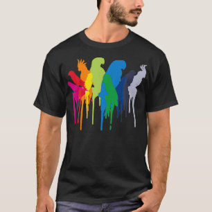 T-shirt Macaw Cockatiel perroquet gris africain