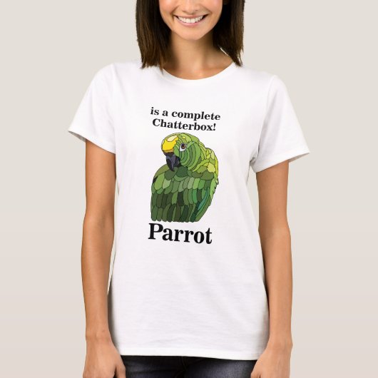 T-shirt Macaw Parrot Bird Chatterbox drôle (Devant)