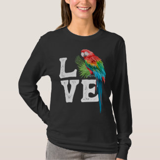 T-shirt Macaw   Parrot Owner Tee Parrot Artwork