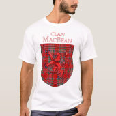T-shirt MacBean Tartan Scottish Plaid Lion Rampant (Devant)
