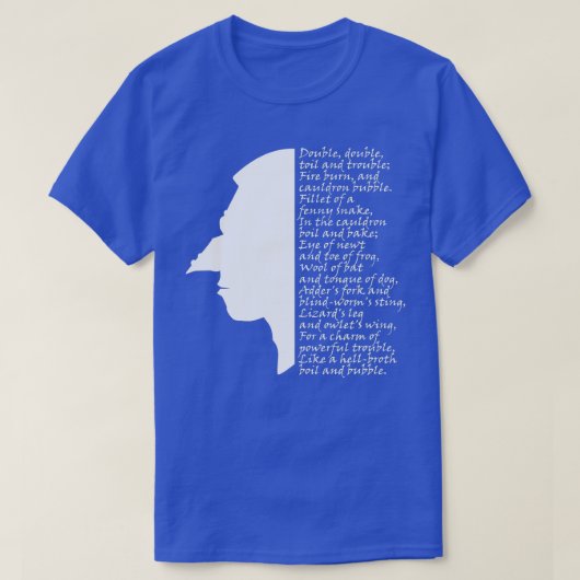 T-shirt Macbeth à double huile et sorcière difficile (Design devant)
