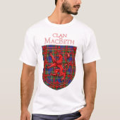 T-shirt MacBeth Tartan Scottish Plaid Lion Rampant (Devant)