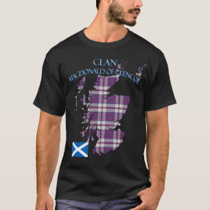 T-shirt MacDonald du clan écossais Glencoe Tartan Scotland