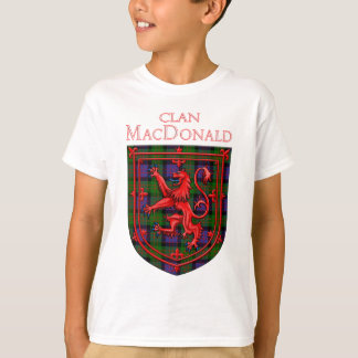 T-shirt MacDonald Tartan Scottish Plaid Lion Rampant