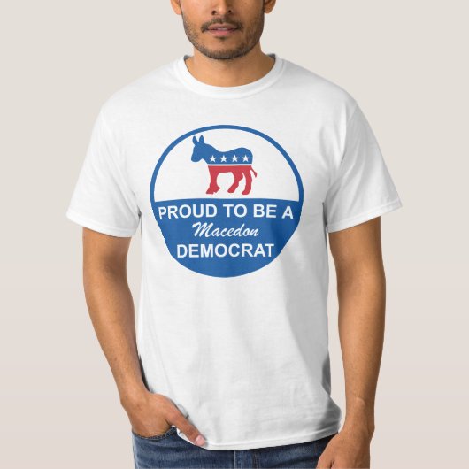 T-Shirt Macedon Dems 2 (Voorkant)