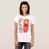 T-shirt Macédonien Et Chinois Mélangent Un Drapeau D'ADN H (Devant entier)