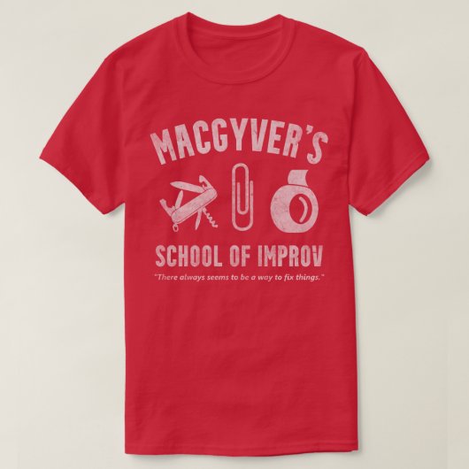 T-shirt MacGyvers School Of (Design devant)