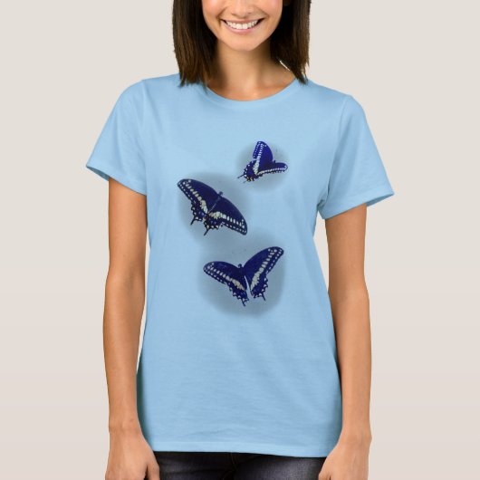 T-shirt Machaon trois noir (Devant)