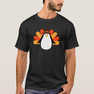 T-shirt Mâche- de la Turquie de pèlerin de pingouin
