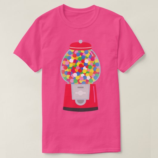 T-shirt Machine à bonbons colorés (Design devant)