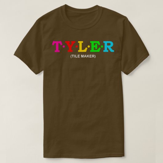 T-shirt Machine à carreaux Tyler (Design devant)
