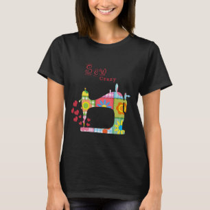 T-shirt Machine à coudre colorée