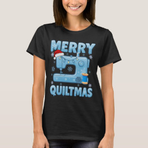 T-shirt Machine à coudre Joyeux Quiltmas 4