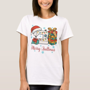 T-shirt Machine à coudre Merry Quiltmas 6
