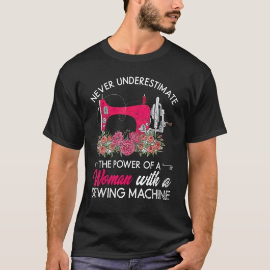 T-shirt Machine à coudre Seamstress Eau femmes filles Quil (Devant)