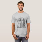 T-shirt Machine à coudre vintage (Devant entier)