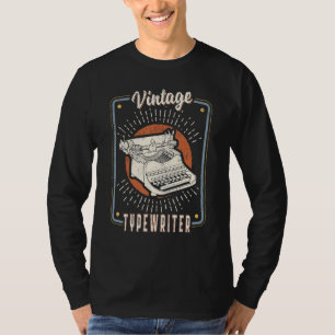 T-shirt Machine à écrire Vintage Rétro Classique Amour 1