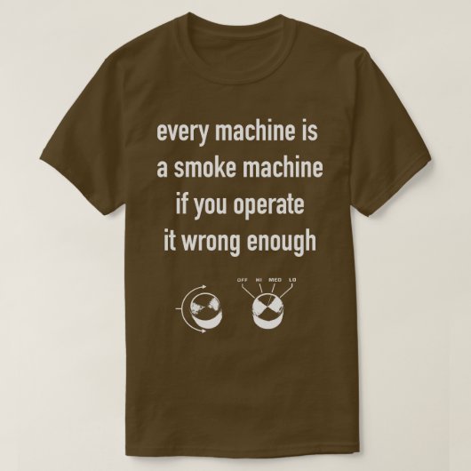 T-shirt Machine à fumer (Design devant)