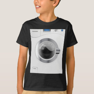 T-shirt Machine à laver blanche