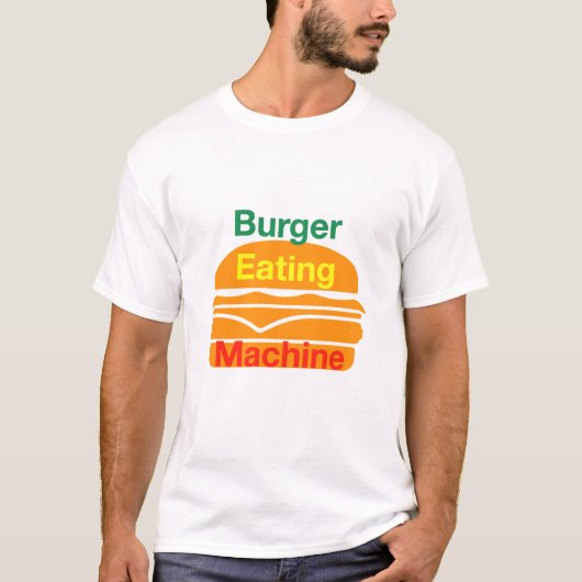 T-shirt Machine à manger Burger (Devant)