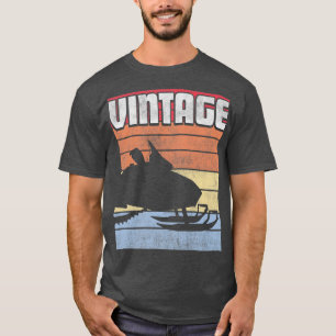 T-shirt Machine à moto neige Ski Snowmobile Hiver Luge Sco
