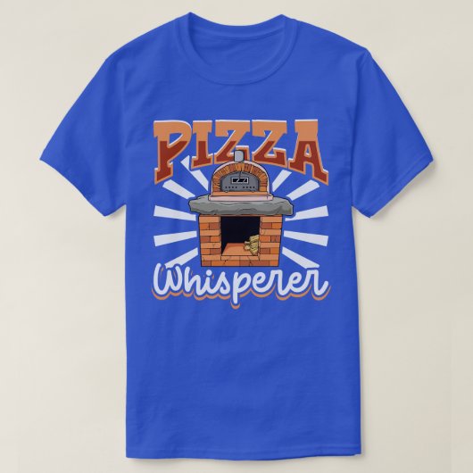T-shirt Machine à pizza Whisperer au four en pierre (Design devant)
