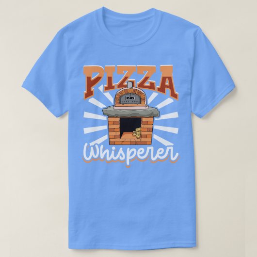 T-shirt Machine à pizza Whisperer au four en pierre (Design devant)