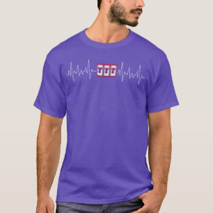 T-shirt Machine à sous de rythme de battement de coeur Cas