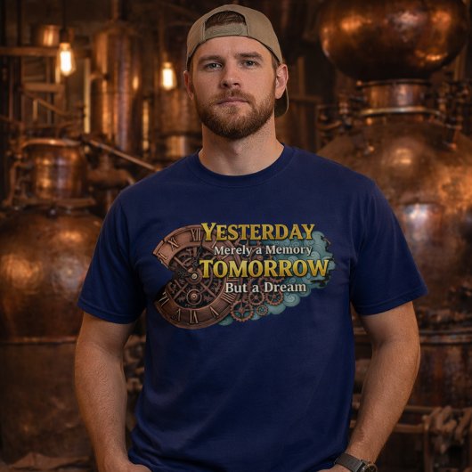 T-shirt Machine à voyager dans le temps Steampunk - Hier e