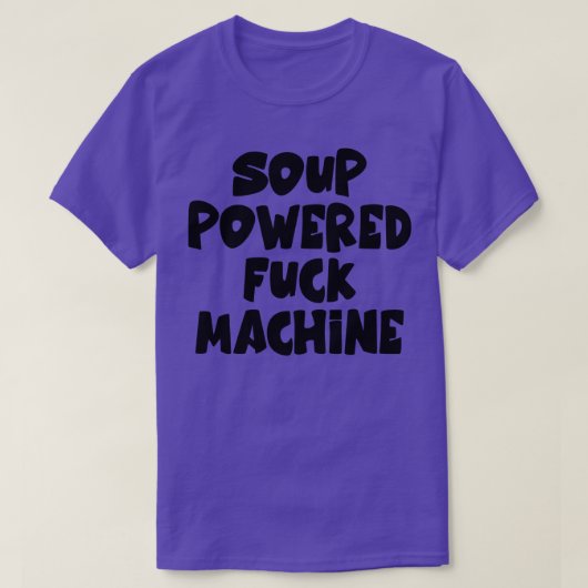 T-shirt Machine alimentée en soupe 1 (Design devant)