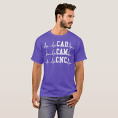T-shirt Machine CNC à pulsation EKG CNC (Devant entier)