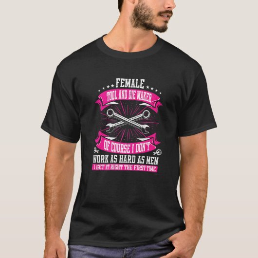T-shirt Machine Cnc Outil Femme Et Machiniste Mie Maker (Devant)
