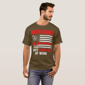 T-shirt Machine d'avertissement (Devant entier)