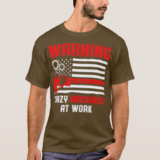 T-shirt Machine d'avertissement (Devant)