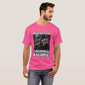 T-shirt Machine de consommation de microplastique drôle Ed (Devant entier)