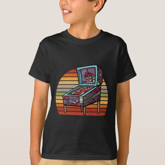T-shirt Machine de flipper rétro Pinll Magicien Pinll Magi (Devant)