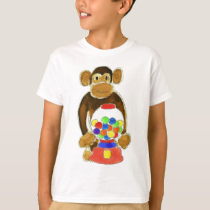T-shirt Machine de Gumball de singe
