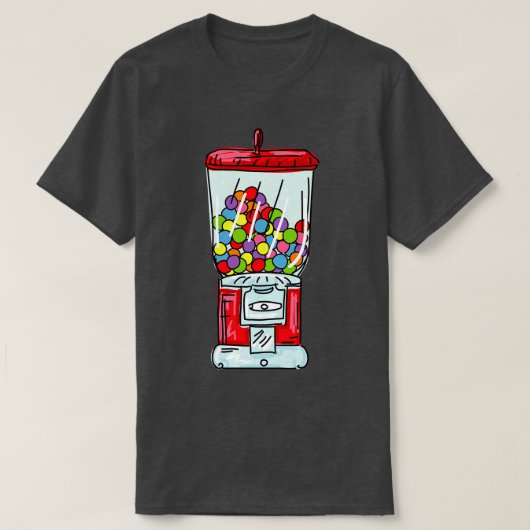 T-shirt Machine de gumball rétro (Design devant)