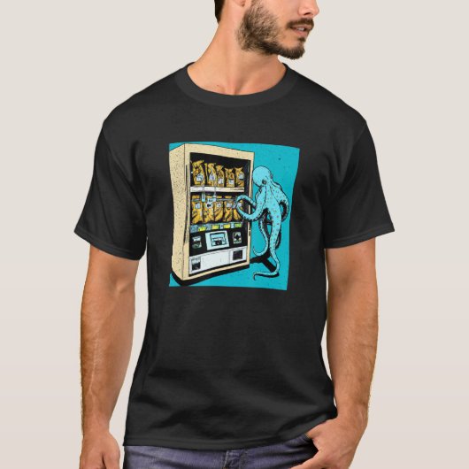 T-shirt Machine de vente Octopus Automat Gatcha Cephalopod (Devant)