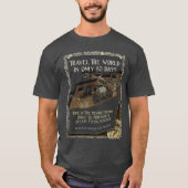 T-shirt Machine de vol drôle de Steampunk (Devant)