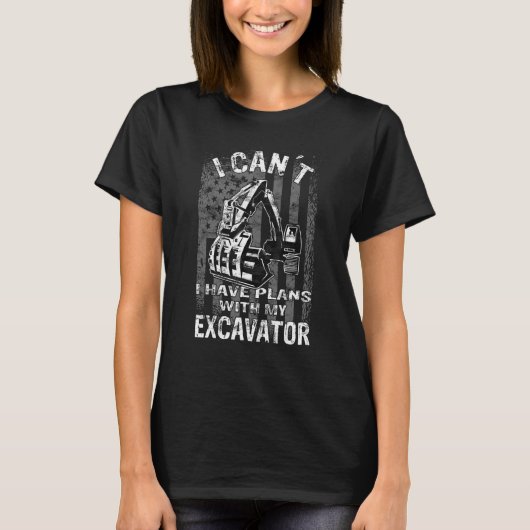 T-shirt Machine d'excavateur de construction de diviseur d (Devant)