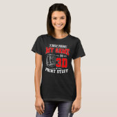 T-shirt Machine d'impression 3d numérique 3d imprimante Ga (Devant entier)