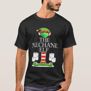 T-shirt Machine Elfe portant Masque Toilette Papier Noël