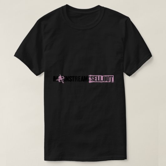 T-shirt Machine Gun Kelly Mainstream Sellout Logo (Design devant)