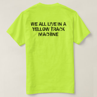 T-shirt Machine jaune de voie de MTM