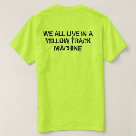 T-shirt Machine jaune de voie de MTM (Design dos)
