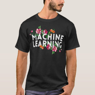 T-shirt Machine Learning Floral Data Scientist Données-Cad